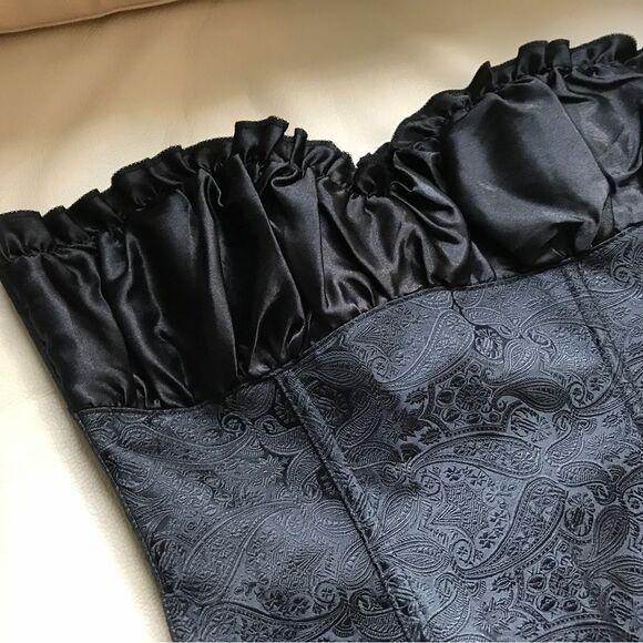 Jacquard Tight-fitting Bustier (S) - Picture 3 of 9